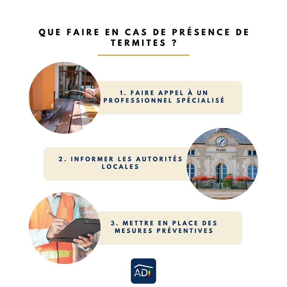 Que faire en cas de présence de termites